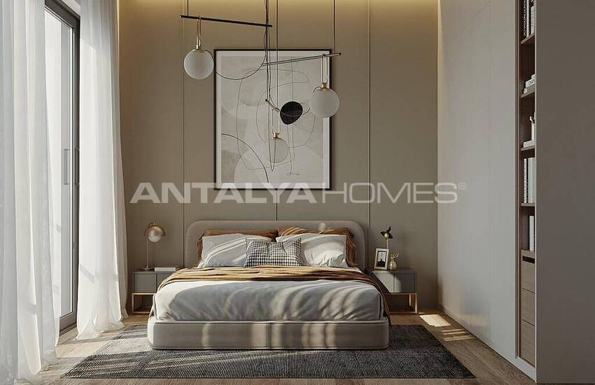 Сдвоенные Виллы с Личным Бассейном и Садом в Анталии 35