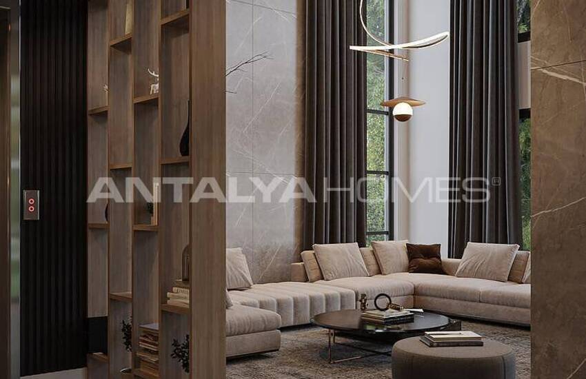 Сдвоенные Виллы с Личным Бассейном и Садом в Анталии 14