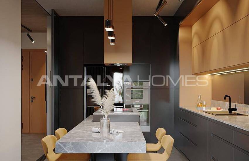 Сдвоенные Виллы с Личным Бассейном и Садом в Анталии 17