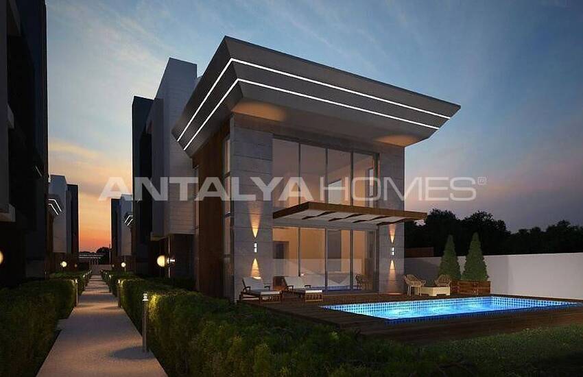 Сдвоенные Виллы с Личным Бассейном и Садом в Анталии 18