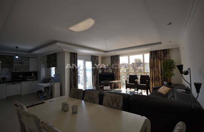 آپارتمان مبله شیک با منظره دریا در آلانیا، آنتالیا 10