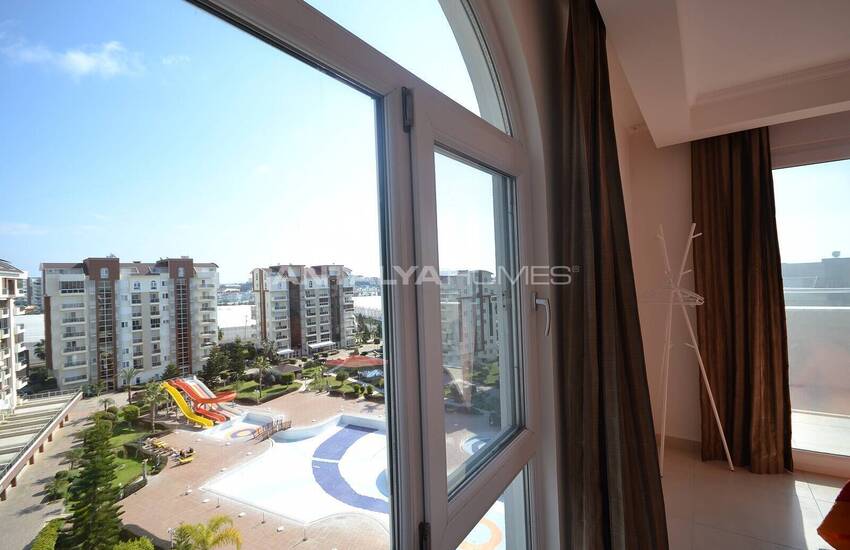 آپارتمان مبله شیک با منظره دریا در آلانیا، آنتالیا 22