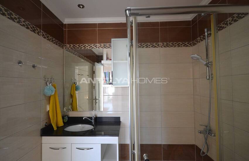 آپارتمان مبله شیک با منظره دریا در آلانیا، آنتالیا 25