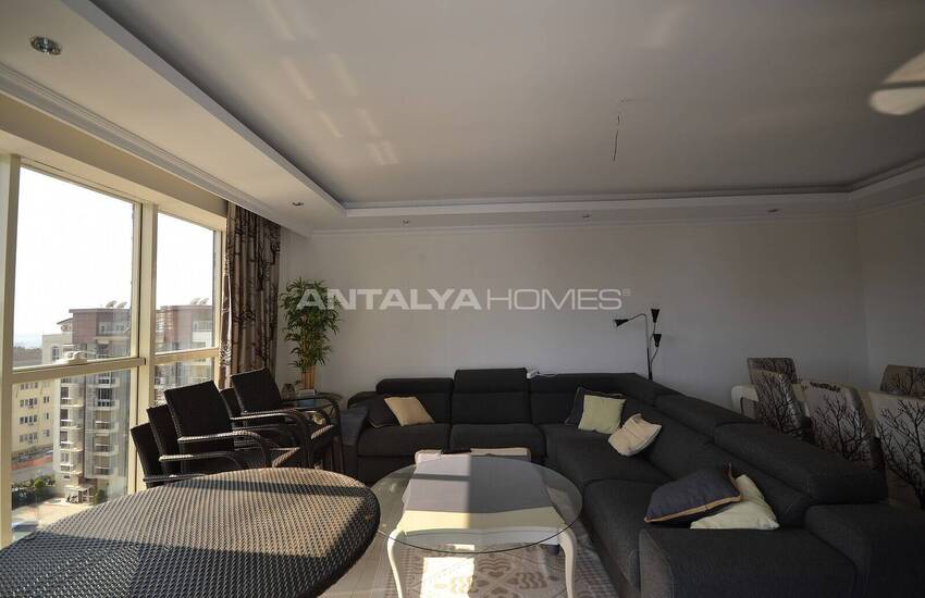 آپارتمان مبله شیک با منظره دریا در آلانیا، آنتالیا 11