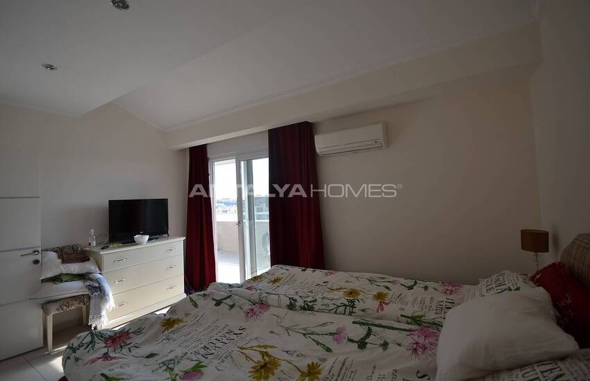 آپارتمان مبله شیک با منظره دریا در آلانیا، آنتالیا 30