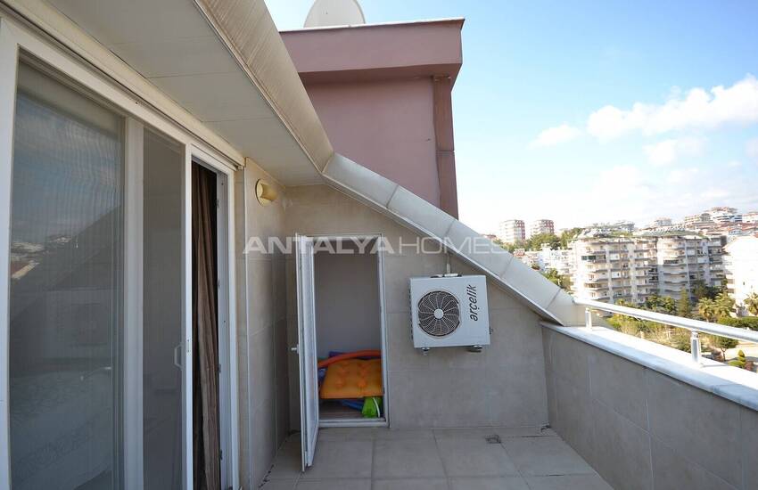 آپارتمان مبله شیک با منظره دریا در آلانیا، آنتالیا 31