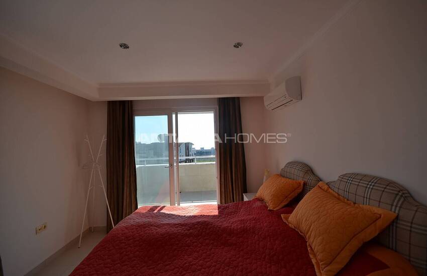 آپارتمان مبله شیک با منظره دریا در آلانیا، آنتالیا 34