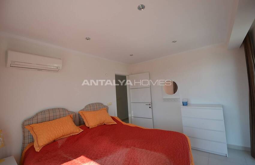 آپارتمان مبله شیک با منظره دریا در آلانیا، آنتالیا 35