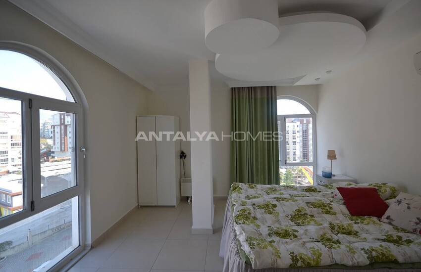 آپارتمان مبله شیک با منظره دریا در آلانیا، آنتالیا 39