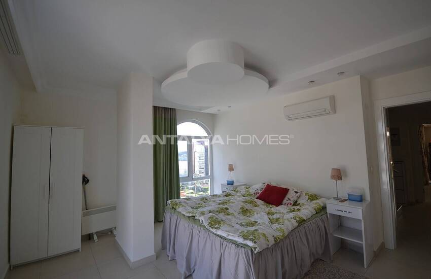 آپارتمان مبله شیک با منظره دریا در آلانیا، آنتالیا 40