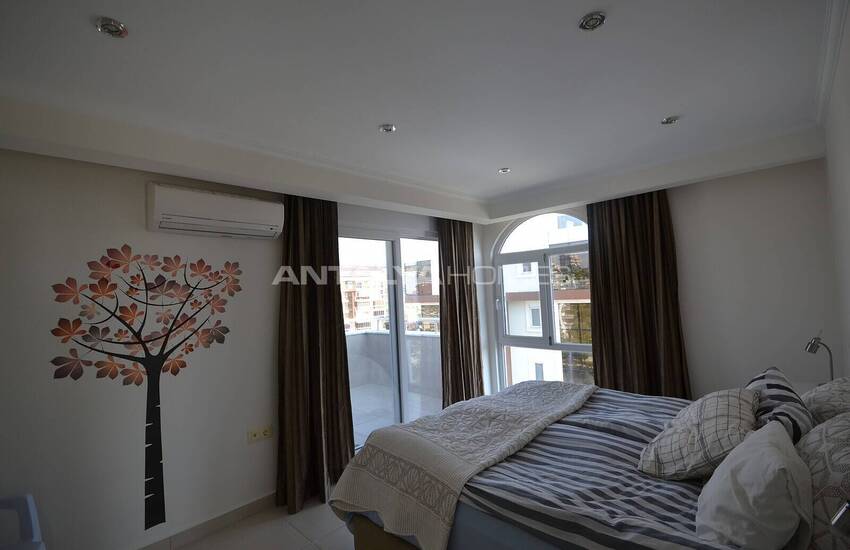 آپارتمان مبله شیک با منظره دریا در آلانیا، آنتالیا 43