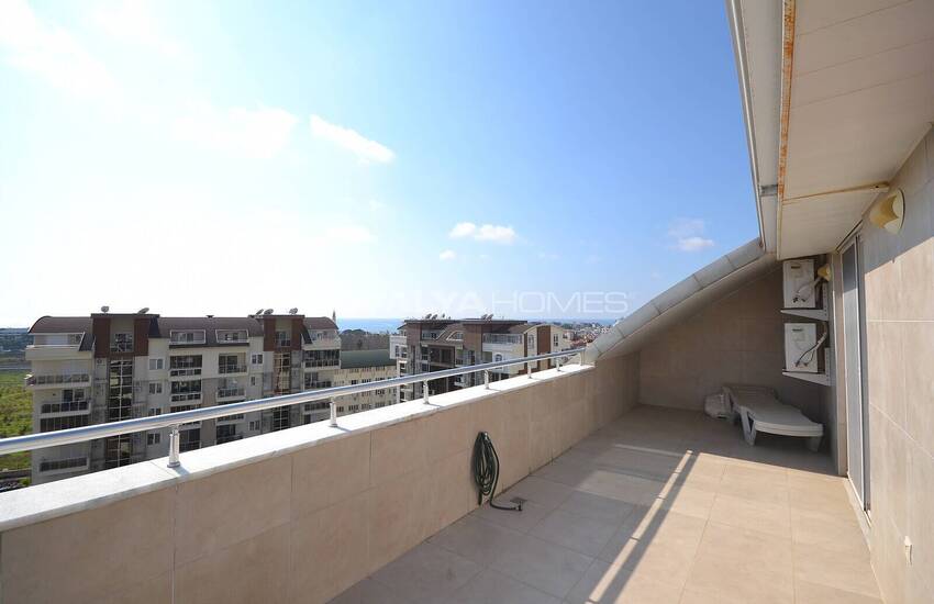 آپارتمان مبله شیک با منظره دریا در آلانیا، آنتالیا 44