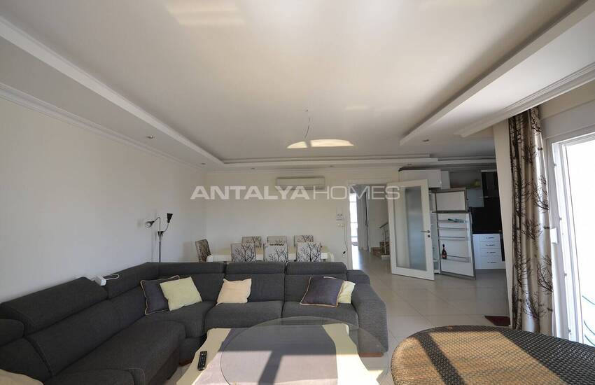 آپارتمان مبله شیک با منظره دریا در آلانیا، آنتالیا 9