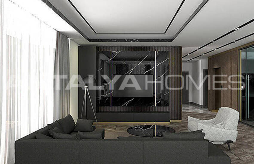 Villen Mit Fußbodenheizung Und Aufzug In Antalya Dosemealti 12