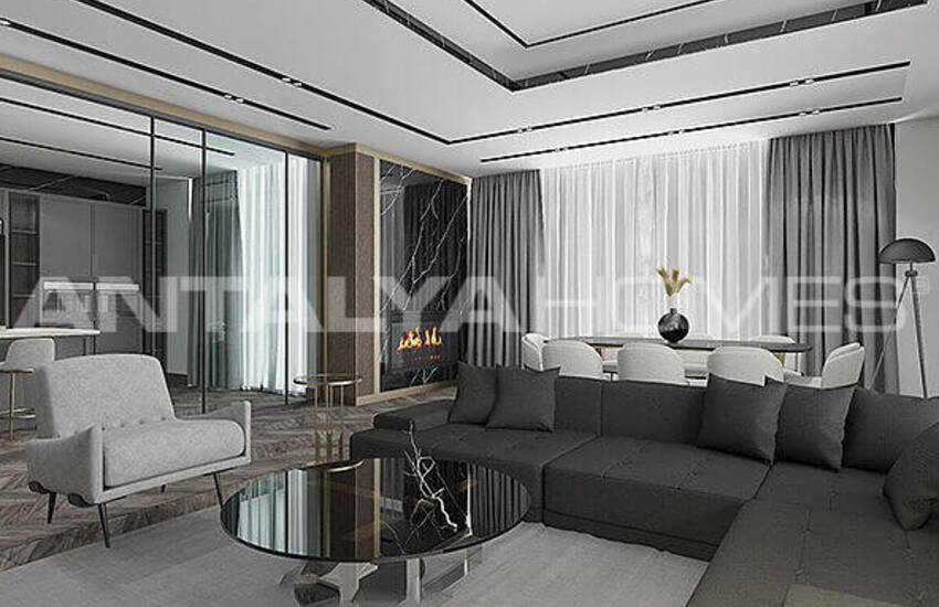 Villen Mit Fußbodenheizung Und Aufzug In Antalya Dosemealti 11