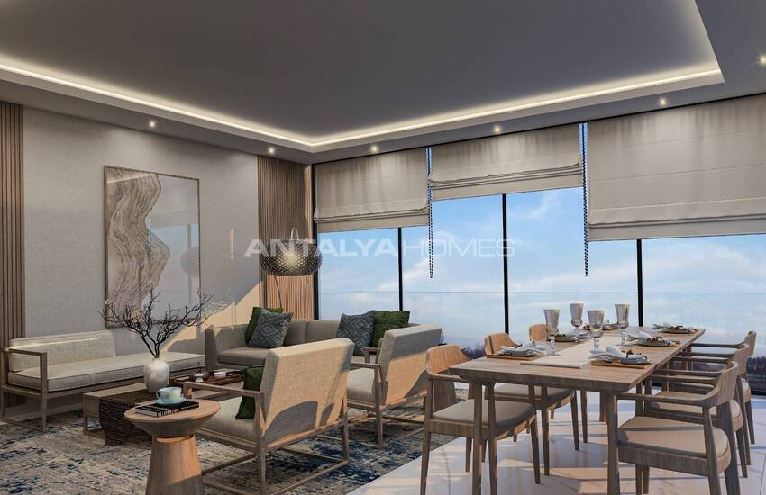 آپارتمان های لوکس در یک مجتمع با امکانات هتل در آلانیا 25