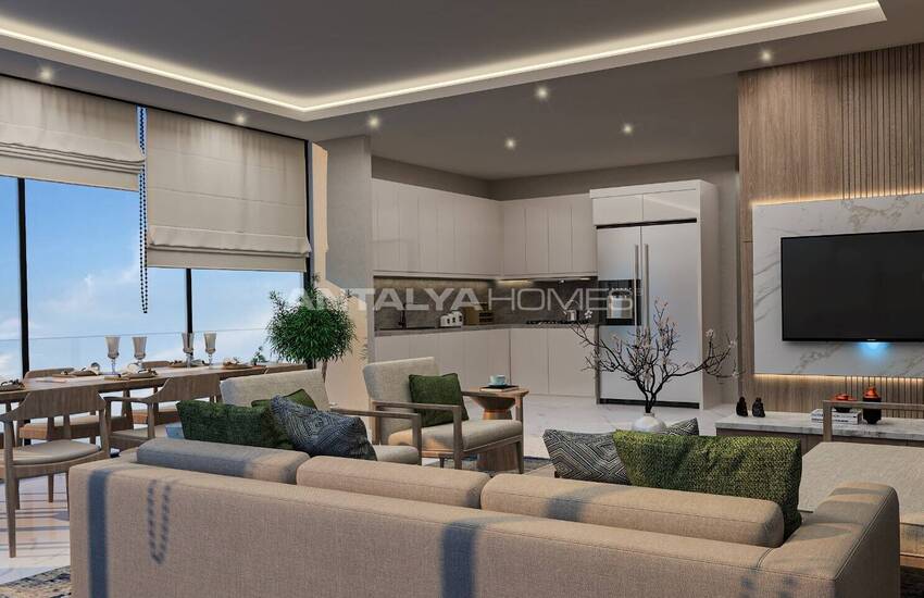 آپارتمان های لوکس در یک مجتمع با امکانات هتل در آلانیا 26