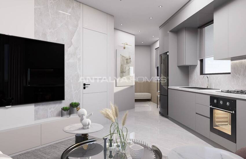 Konyaaltı Hurma'da Havuzlu Binada Yerden Isıtmalı Daireler 11