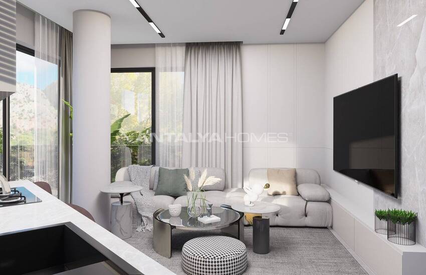 Konyaaltı Hurma'da Havuzlu Binada Yerden Isıtmalı Daireler 12