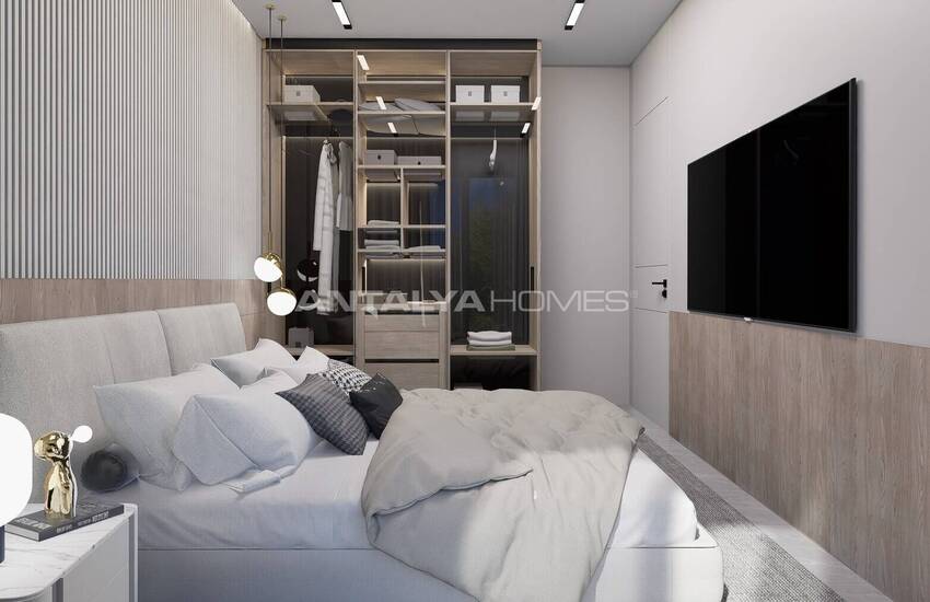 Konyaaltı Hurma'da Havuzlu Binada Yerden Isıtmalı Daireler 15