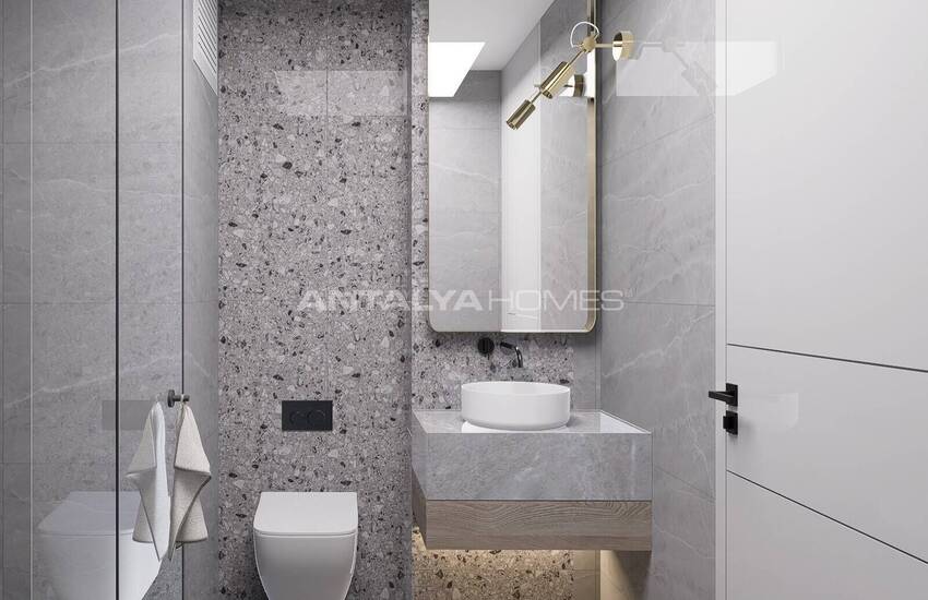 Konyaaltı Hurma'da Havuzlu Binada Yerden Isıtmalı Daireler 17