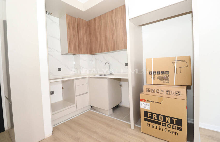 آپارتمان با دید استخر در یک پروژه لوکس در آنتالیا، آکسو 14