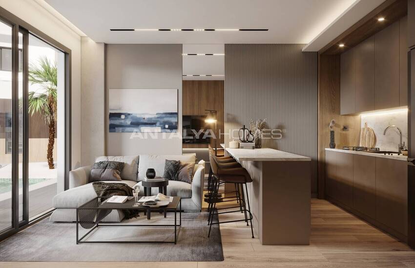 Investment Apartments with 400 M² Pool in Antalya Aksu 15