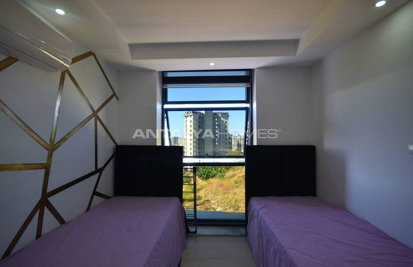 آپارتمان با دید دریا در مجتمعی در محمودلار آلانیا 34