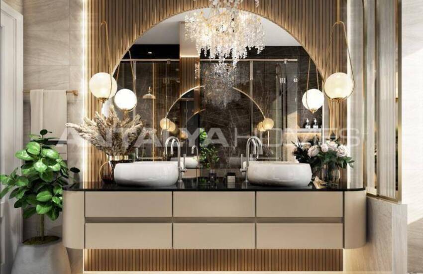 Alanya Tepe'de Özel Havuzlu Satılık Müstakil Villalar 36