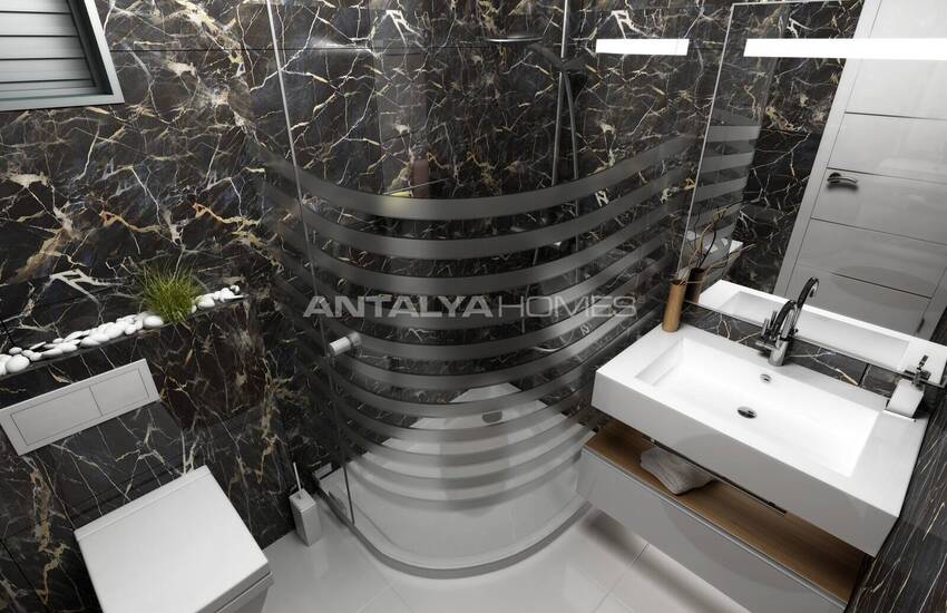 Erdgeschoss Und Duplex Penthouse Wohnungen In Alanya Bektas 16