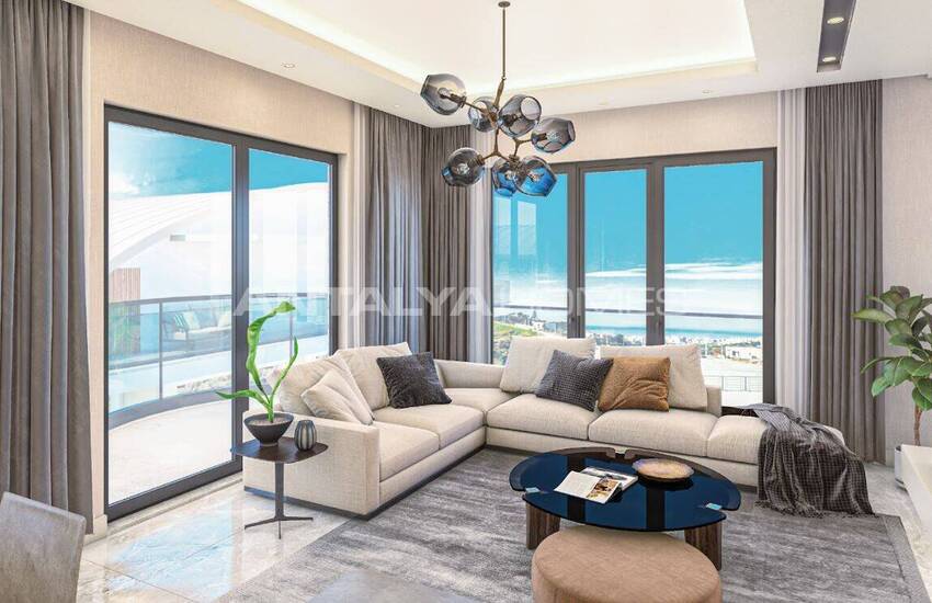 منازل مطلة على البحر مع أنظمة المنزل الذكي في ألانيا كارجيجاك 14