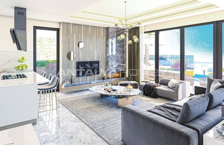 Maisons Vue Mer Avec Systèmes De Maison Intelligente À Alanya 10