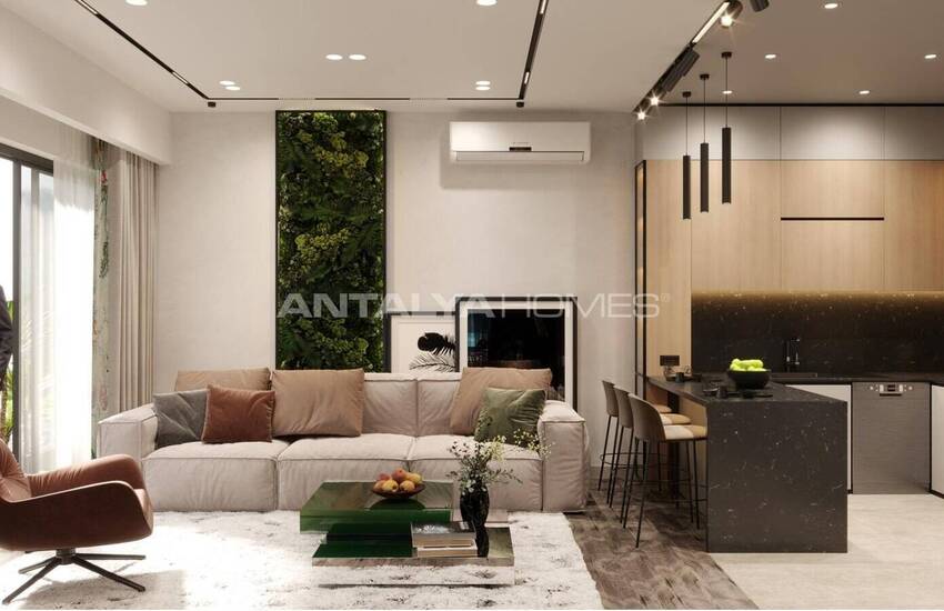 آپارتمان در مجتمع با استخر و پارکینگ در آنتالیا کنیالتی 15