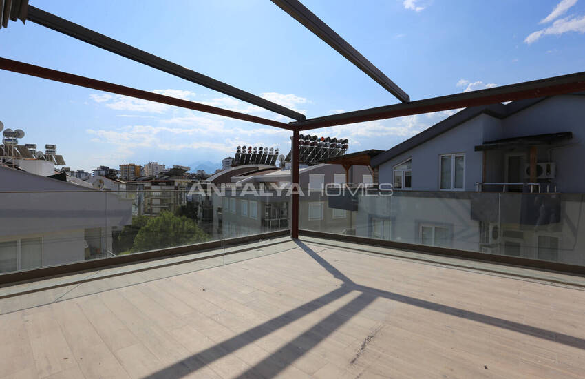 Mountain View Flats in a Complex with Pool in Konyaaltı 38