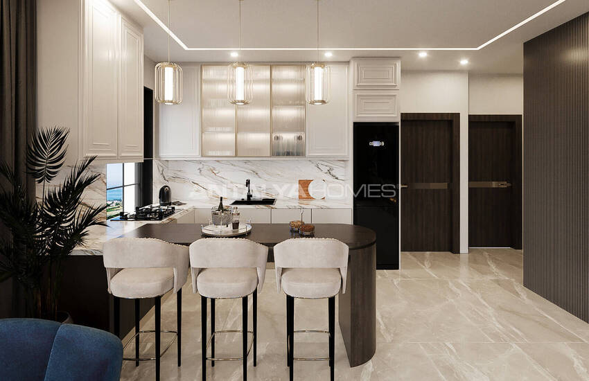 Nieuwbouw Appartementen Met Uniek Ontwerp In Alanya Incekum 33