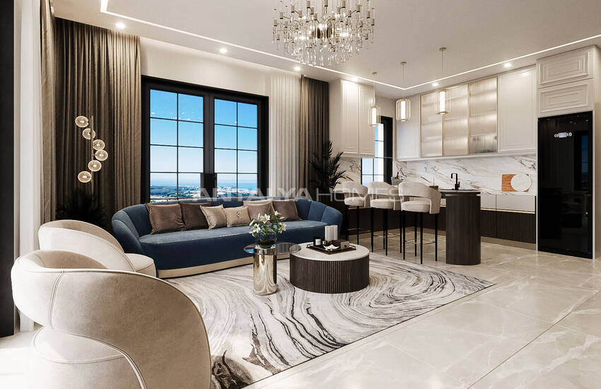 Nieuwbouw Appartementen Met Uniek Ontwerp In Alanya Incekum 35