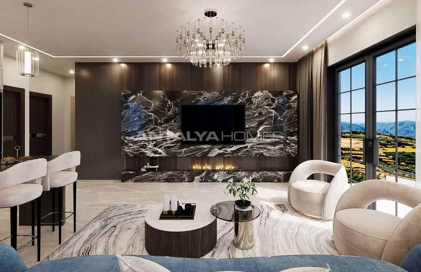 Alanya İncekum'da Eşsiz Tasarımlı Satılık Sıfır Daireler 40