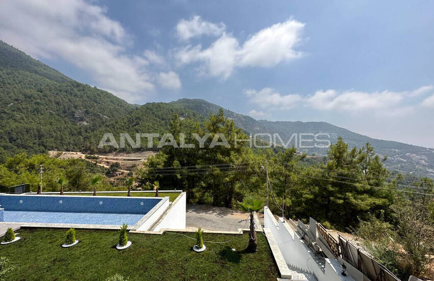 Maison Individuelle Élégante Avec Piscine Privée À Alanya Tepe 50