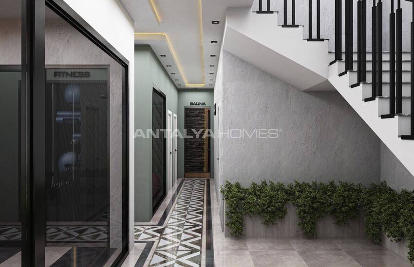 Alanya Avsallar'da Havuzlu Sitede Deniz Manzaralı Daireler 19
