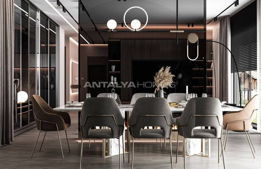 Houses with Spacious High Ceiling Design in Antalya Dosemealti 11