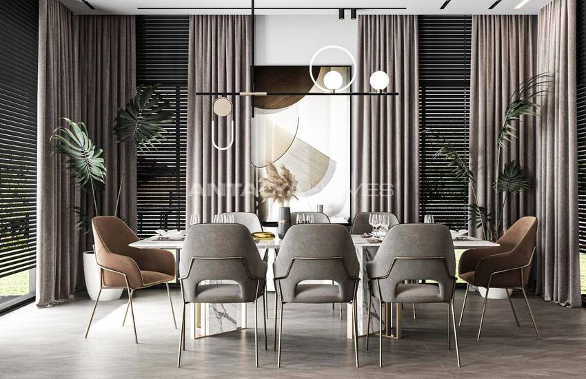 Houses with Spacious High Ceiling Design in Antalya Dosemealti 12