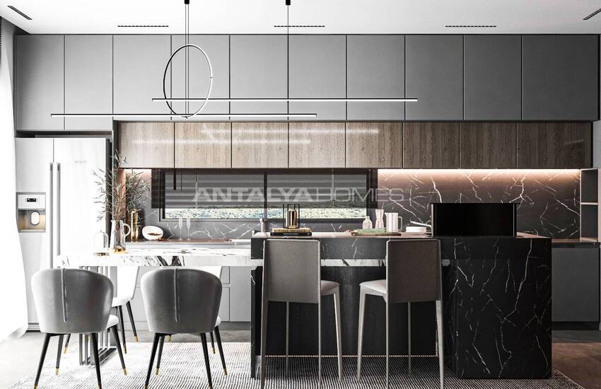 Houses with Spacious High Ceiling Design in Antalya Dosemealti 14