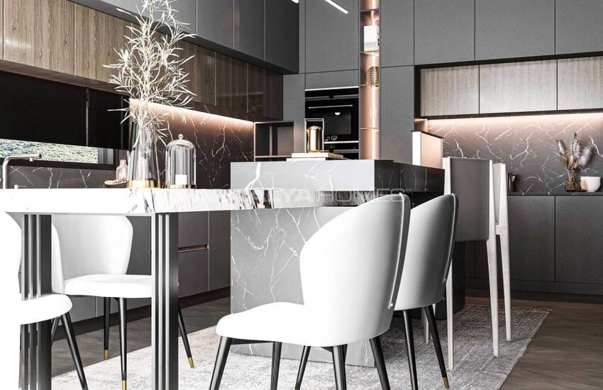 Houses with Spacious High Ceiling Design in Antalya Dosemealti 16