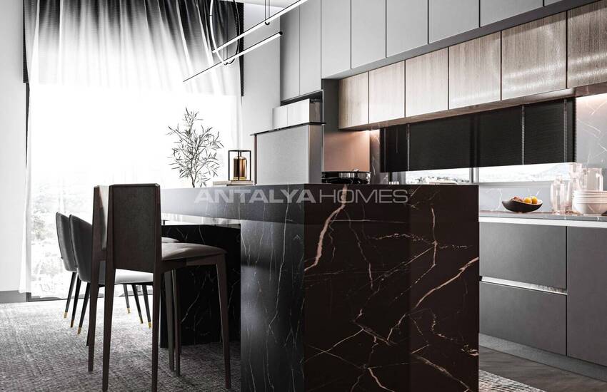 Houses with Spacious High Ceiling Design in Antalya Dosemealti 19