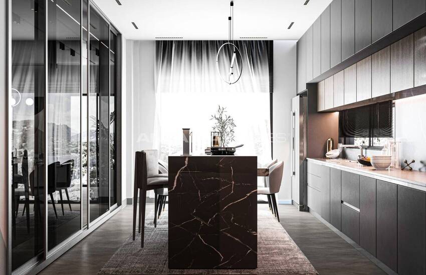 Houses with Spacious High Ceiling Design in Antalya Dosemealti 17