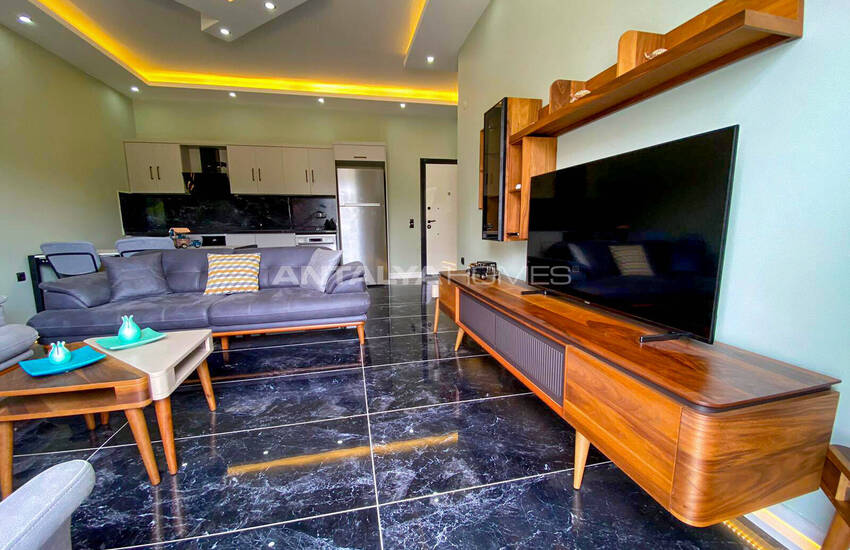 Alanya Avsallar'da Plaja Yakın Şık Tasarımlı Daireler 18