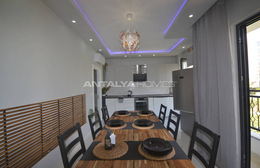 Alanya Mahmutlar'da Deniz Manzaralı ve Eşyalı Dubleks Daire 20