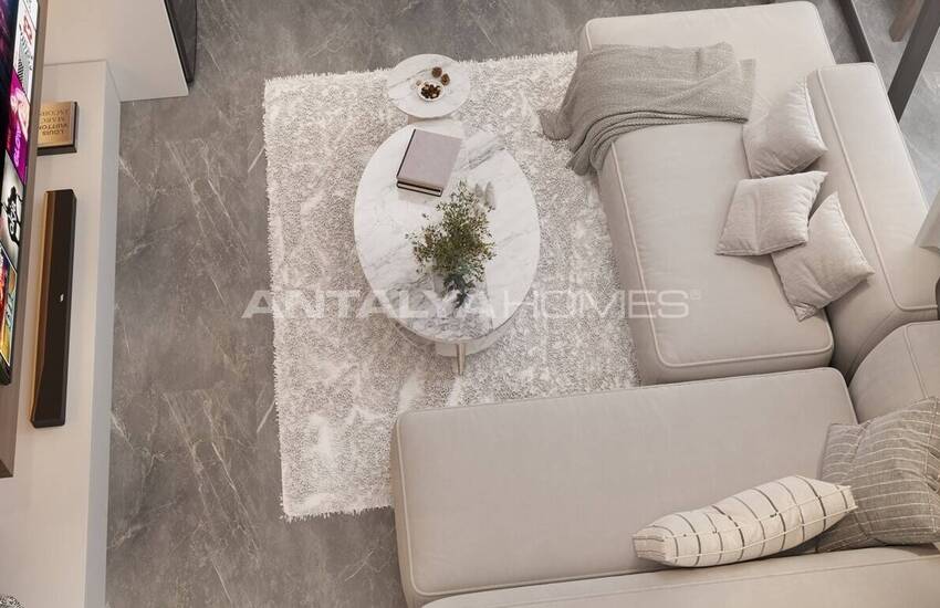 Apartments in Complex Intertwined with Nature in Alanya Oba 17