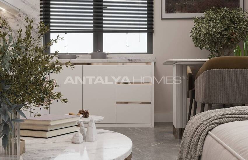 Apartments in Complex Intertwined with Nature in Alanya Oba 24