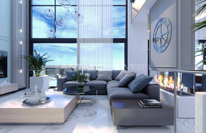 منازل مطلة على البحر مع نظام المنزل الذكي في ألانيا تيبي 19